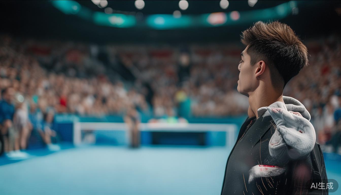 以某次比赛中的瞬间为例，邹敬园在比赛中突然以特定手